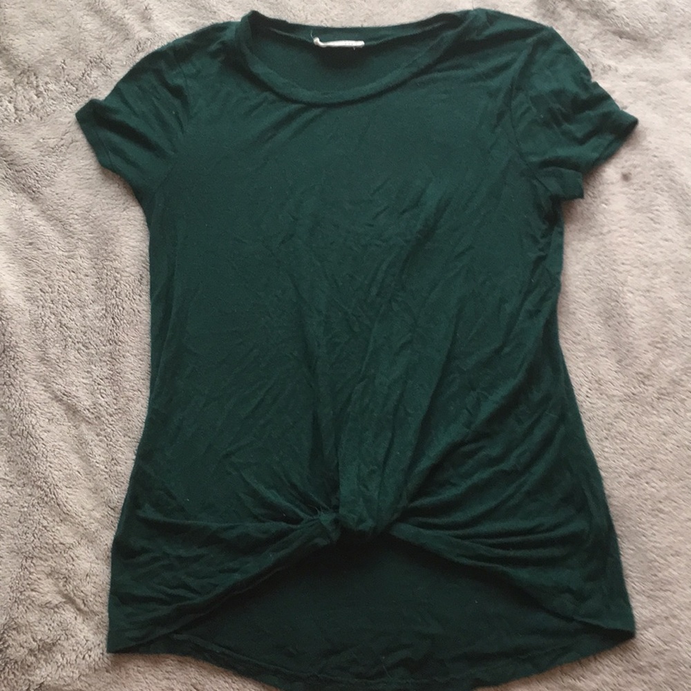 Soft tie front t-shirt